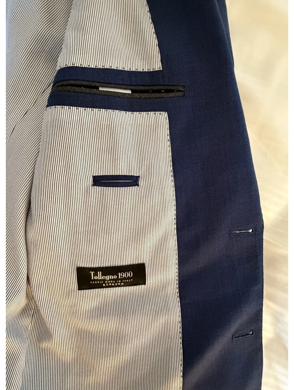 J Crew Ludlow Tollegno 1900 Italian Wool Jacket 42R Navy Sport Coat Blazer